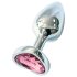 Sunfo - Metal Heart Rose Anal Plug (Silver)