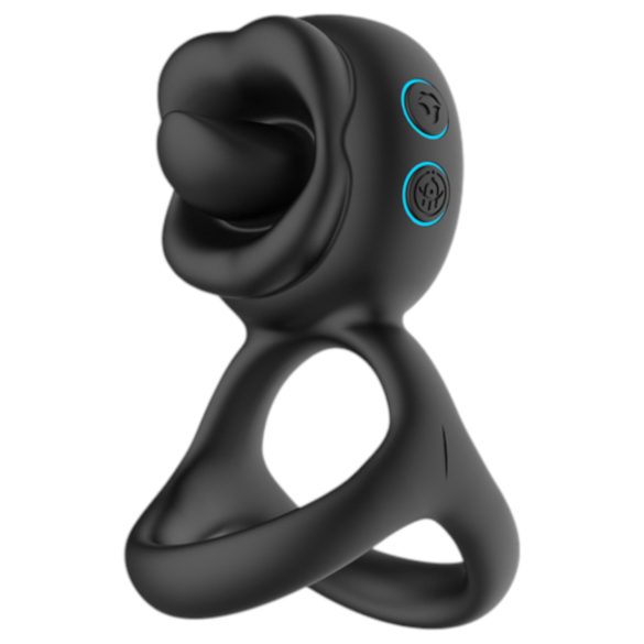 Biu-Biu - Black Ring & Tease Clitoral Vibrator