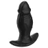 Kangvo - magnetic inflatable silicone dildo (black)