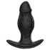 Kangvo - magnetic inflatable silicone dildo (black)