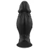 Kangvo - magnetic inflatable silicone dildo (black)