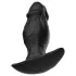 Kangvo - magnetic inflatable silicone dildo (black)
