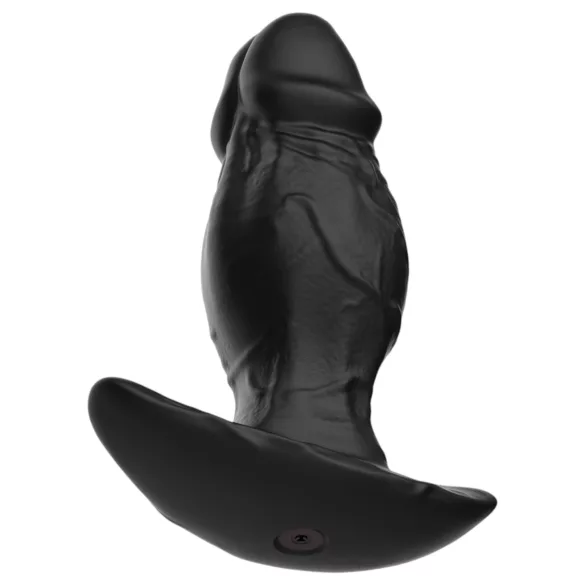 Kangvo - magnetic inflatable silicone dildo (black)