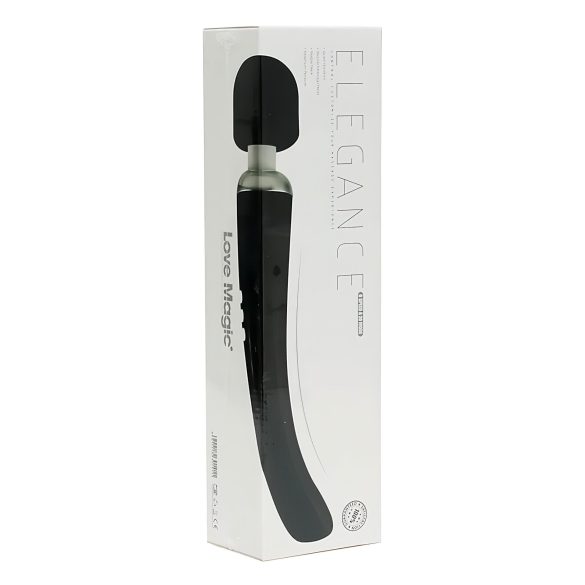 Love Magic Elegance Wand - Rechargeable, Massaging Vibrator (Black)