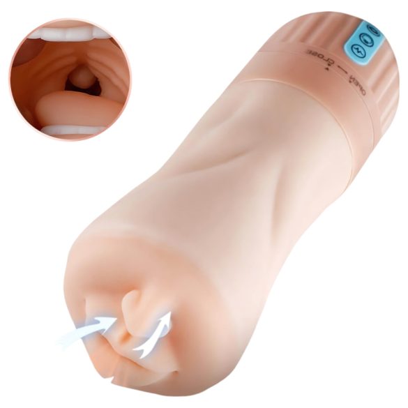 Lonely - Rechargeable Suction & Vibrating Oral Simulator (Natural)