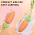 Vibrant Delight Carrot Massager (Orange)
