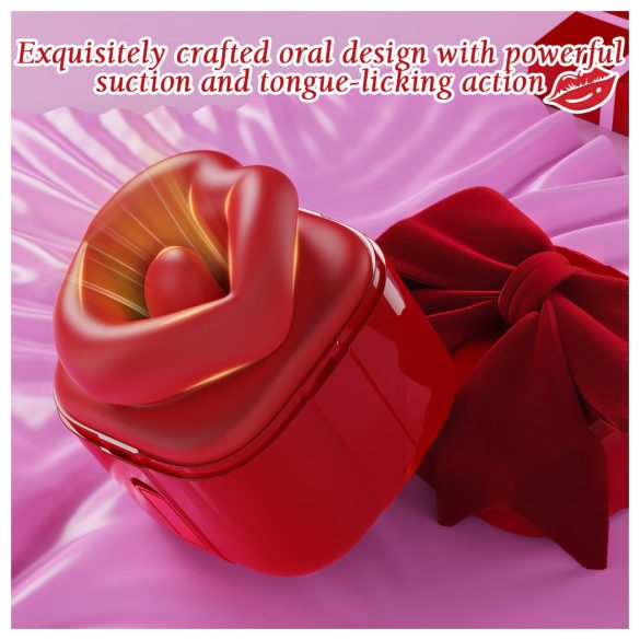 SEX HD Lovely Kiss - Licking-Sucking Vibrator (Red)