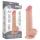 Lovetoy Sliding-Skin - Dual-Layer Dildo with Balls - 20.8cm (Natural)