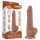Lovetoy Sliding-Skin - Dual Layer Dildo with Balls - 19.5cm (Natural)
