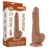Lovetoy Sliding-Skin - Dual Layer Dildo with Balls - 19.5cm (Natural)