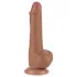 Lovetoy Sliding-Skin - Dual Layer Dildo with Balls - 19.5cm (Natural)