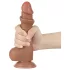 Lovetoy Sliding-Skin - Dual Layer Dildo with Balls - 19.5cm (Natural)