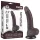 Lovetoy Dual-Layer Suction Cup Dildo - 19.5cm (Brown)