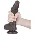 Lovetoy Dual-Layer Suction Cup Dildo - 19.5cm (Brown)