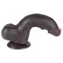 Lovetoy Sliding-Skin - Dual-Layer Testicle Dildo - 20cm (Brown)