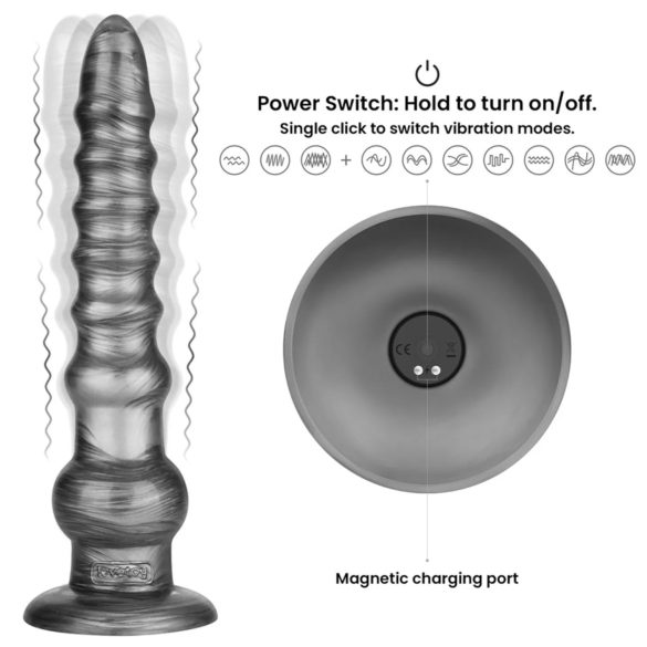 Lovetoy King Sized - Extra Large Vibrator - 32 cm (Gray)