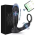 AlvUp - App-controlled thrusting vibrating penis ring for men (black)