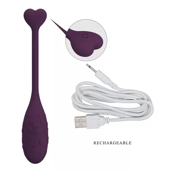 Pretty Love Fisherman - smart vibrating egg (purple)