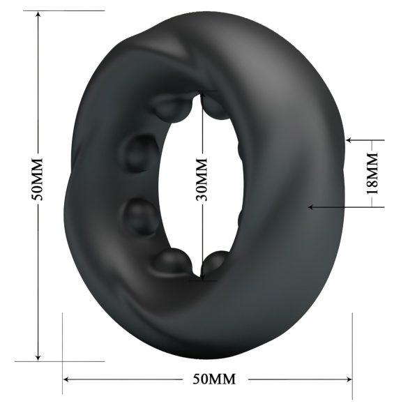 Crazy Bull - Vibrant Black Penis Ring