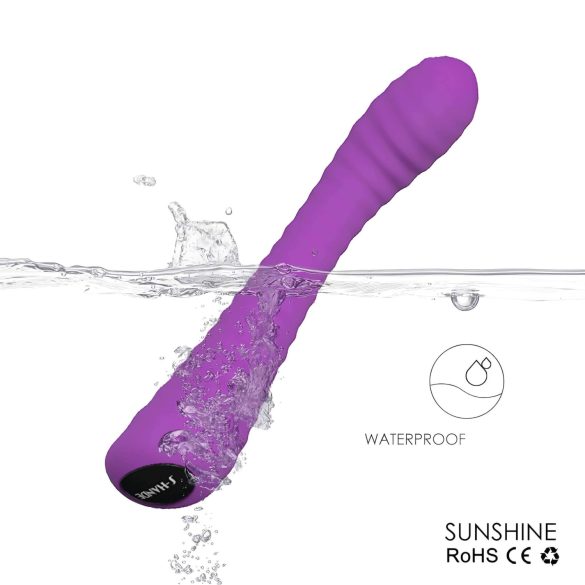 Sex HD Sunshine - Rechargeable Ridged G-Spot Vibrator (Purple)