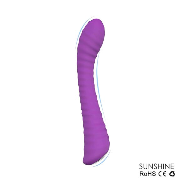 Sex HD Sunshine - Rechargeable Ridged G-Spot Vibrator (Purple)