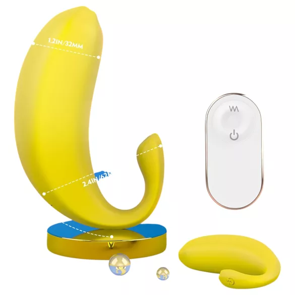 Sex HD - wearable app-controlled vibrating egg (yellow)