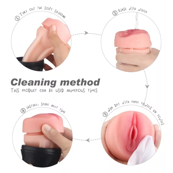Sex HD Marcus - Realistic Pocket Pussy (Black-Nude)