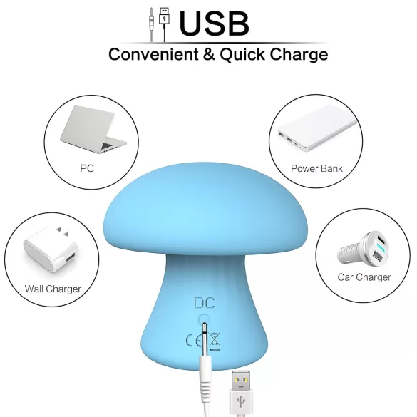 Magic Mushroom - Rechargeable Face Massager (Blue)