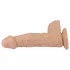 Lovetoy Real Extreme - suction cup dildo - 23 cm (flesh‑coloured)