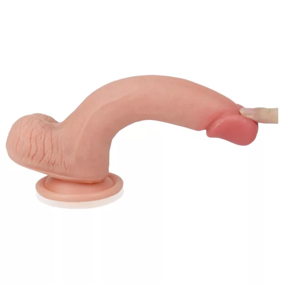 Lovetoy Nature Cock - dual-layer realistic dildo - 20cm (natural)