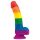 Lovetoy Prider - Realistic Silicone Dildo - 19cm (Rainbow)