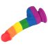 Lovetoy Prider - Realistic Silicone Dildo - 19cm (Rainbow)