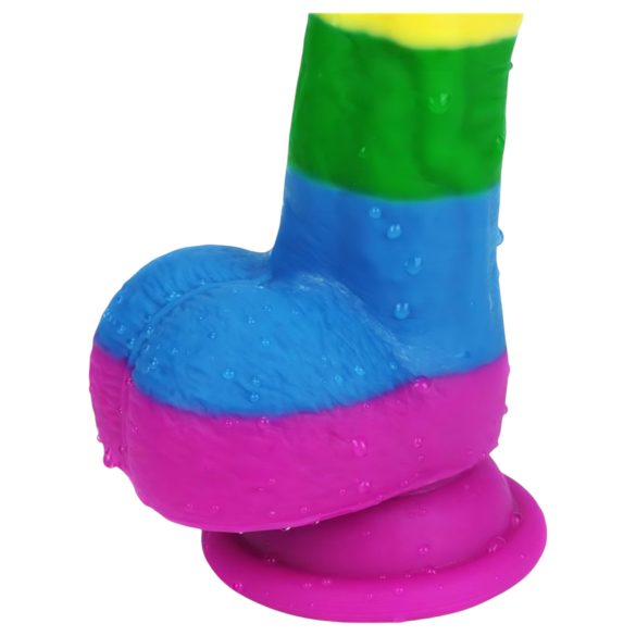 Lovetoy Prider - Realistic Silicone Dildo - 19cm (Rainbow)