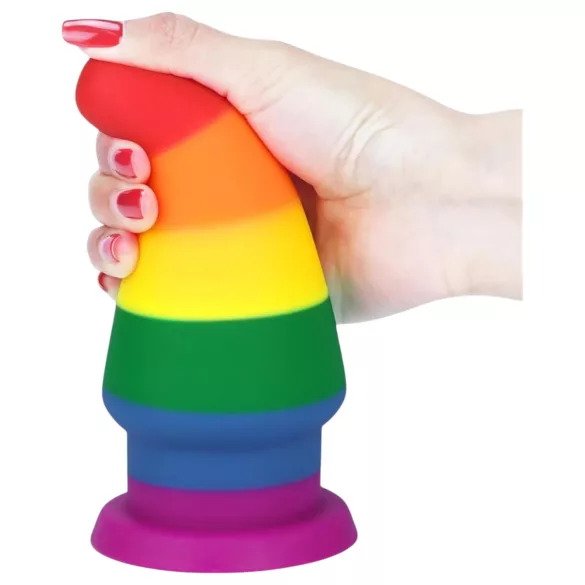 Lovetoy Prider - anal expander plug - 15 cm (rainbow)