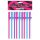 Lovetoy - realistic penis straw (pink-blue-purple)