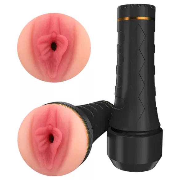 Tracy's Dog Cup - lifelike vagina masturbator (black-natural)