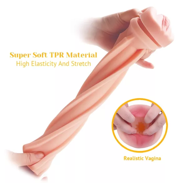 Tracy's Dog Cup - lifelike vagina masturbator (black-natural)
