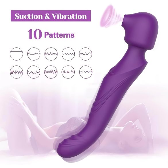 Tracy's Dog Wand - Pulsing Massager Vibrator (Purple)