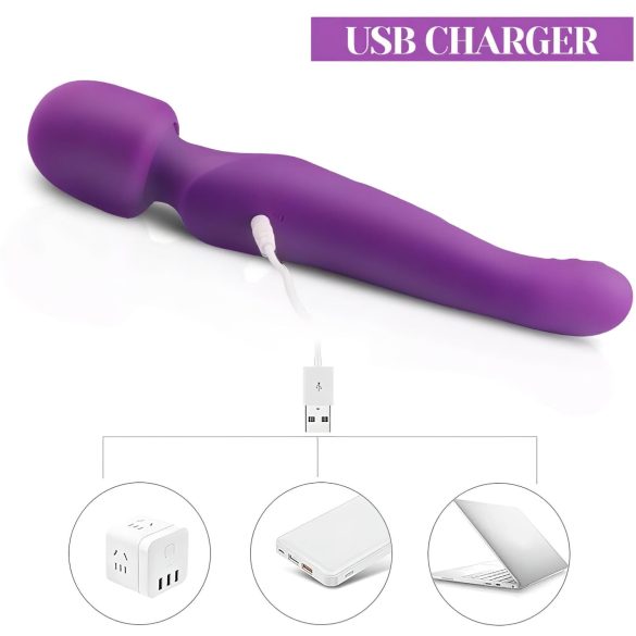 Tracy's Dog Wand - Pulsing Massager Vibrator (Purple)