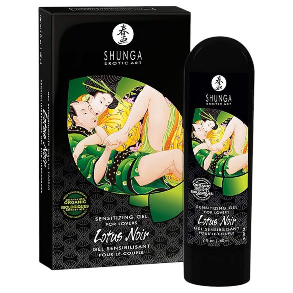 Shunga Lotus Noir - Unisex Arousal Gel (60ml)