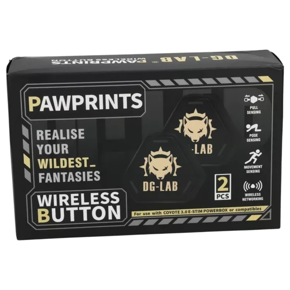DG-LAB PawPrints - wireless sensor button (black) - pack of 2