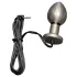 DG-LAB Matte Steel - bipolar steel electro anal plug (silver)