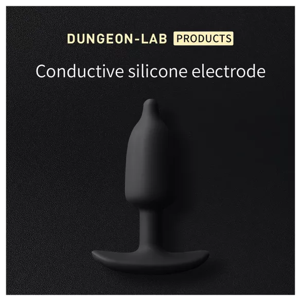 DG-LAB - bipolar conductive silicone anal plug electrode (black)