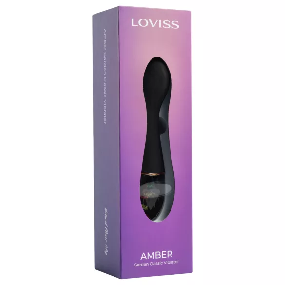 LOVISS Flower Amber - G-spot vibrator (black)