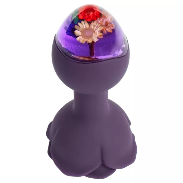 LOVISS Flower - remote‑controlled anal vibrator (purple)