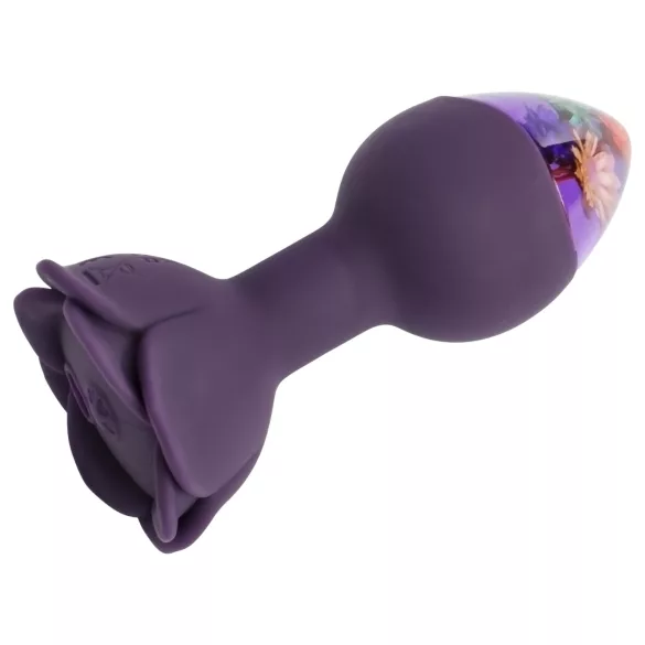 LOVISS Flower - remote‑controlled anal vibrator (purple)