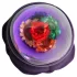 LOVISS Flower - remote‑controlled anal vibrator (purple)