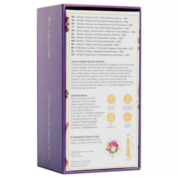 LOVISS Flower - mini wand vibrator (purple)
