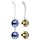 Nalone Yany Love - Adjustable Kegel Ball Set (Blue-Gold)