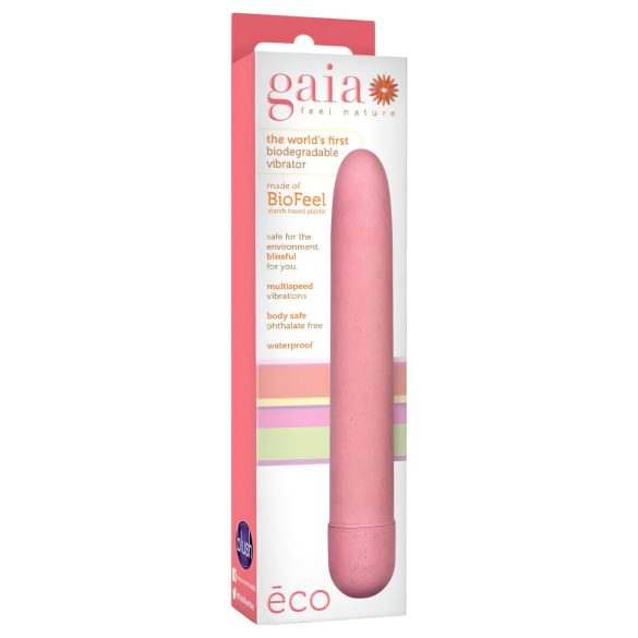 Gaia Eco L - Eco-Friendly Vibrator (Pink) - Large